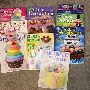 Large Set of Wilton Cake Decorating YearBooks and extras!